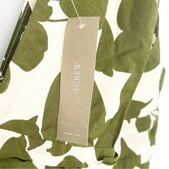 J. Crew Collection plunge-neck tiered dress in leafy floral Size 20 - Picture 5 of 11